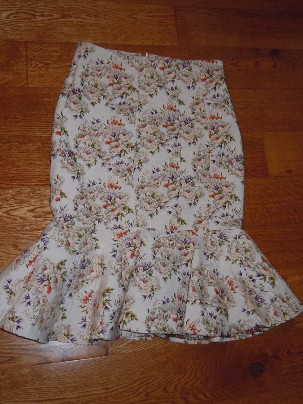 EVA MENDES FLORAL BROCADE SKIRT SZ 8 EUC